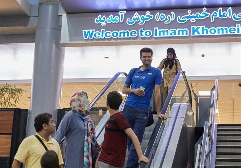 تیم ملی والیبال وارد تهران شد
